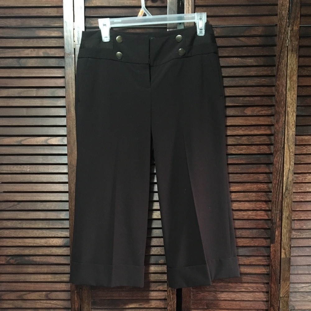 Chocolate Dress Capris by Essentials by A.B.S